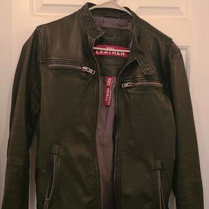 Superdry Sports Racer Leather Jacket
